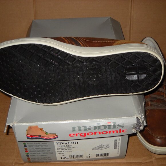 MEPHISTO MOBILS VIVALDO MENS CASUAL WALKING SHOE SIZE 11 HAZELNUT BROWN - Picture 2 of 11